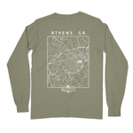 Athens Map Long Sleeve T-Shirt